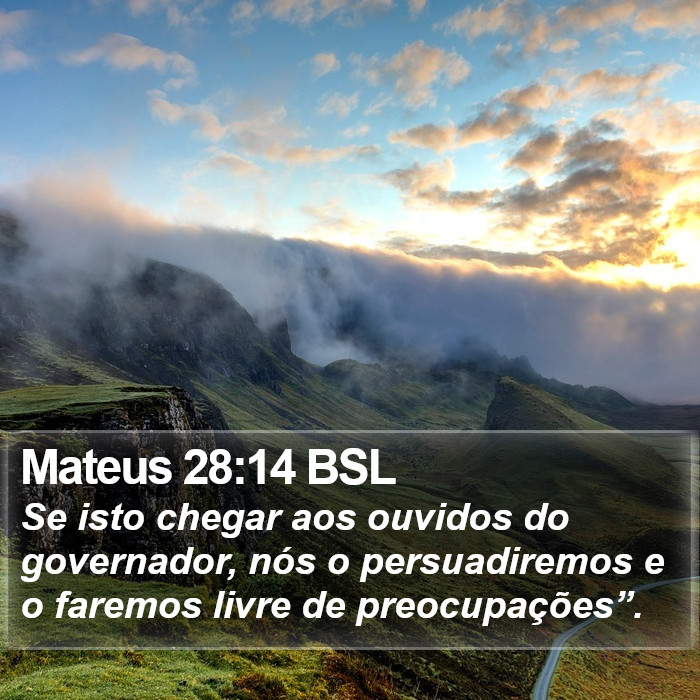 Mateus 28:14 BSL Bible Study