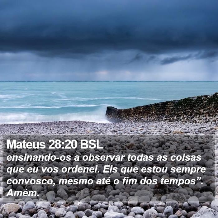 Mateus 28:20 BSL Bible Study