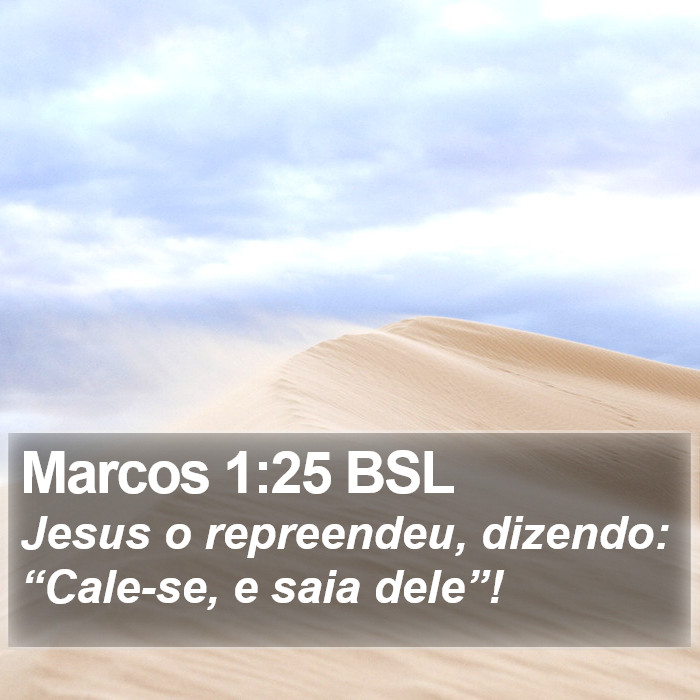 Marcos 1:25 BSL Bible Study