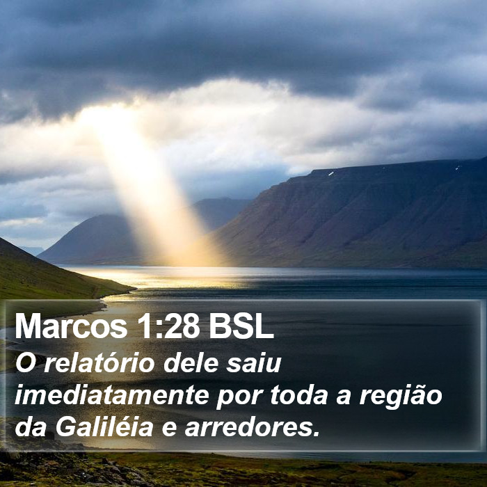 Marcos 1:28 BSL Bible Study