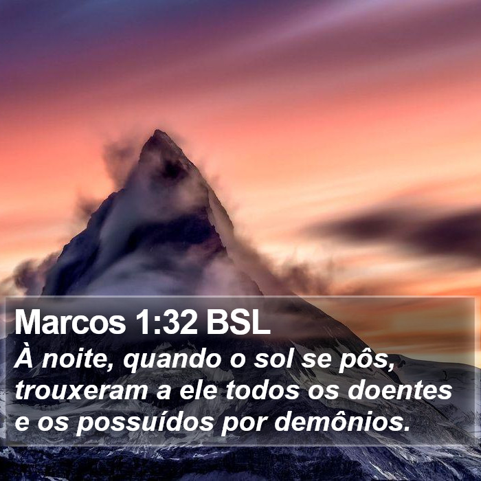 Marcos 1:32 BSL Bible Study