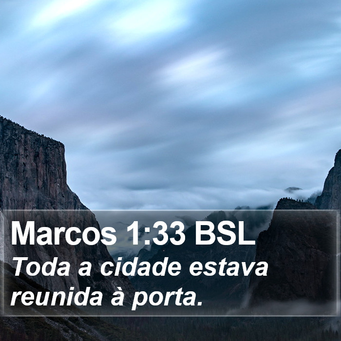 Marcos 1:33 BSL Bible Study