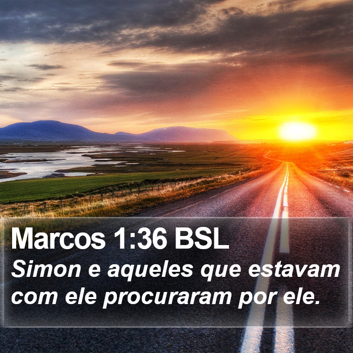 Marcos 1:36 BSL Bible Study