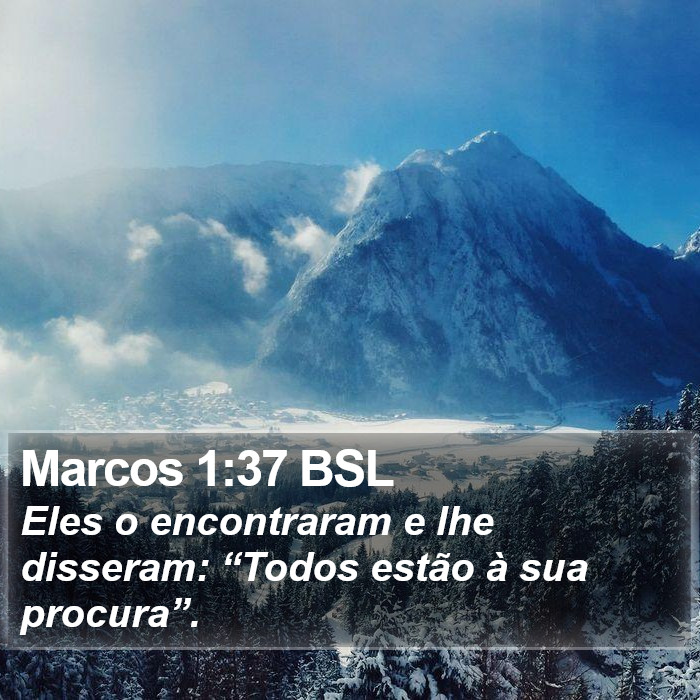 Marcos 1:37 BSL Bible Study