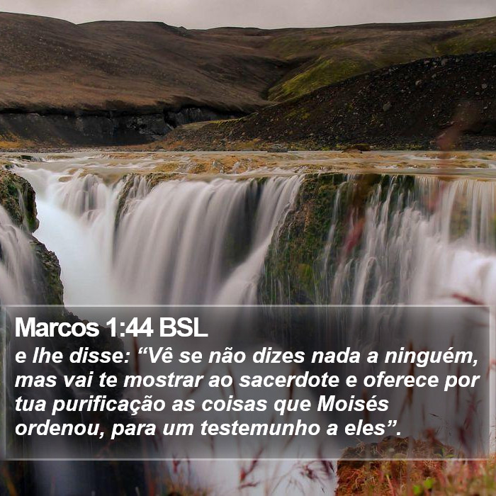 Marcos 1:44 BSL Bible Study