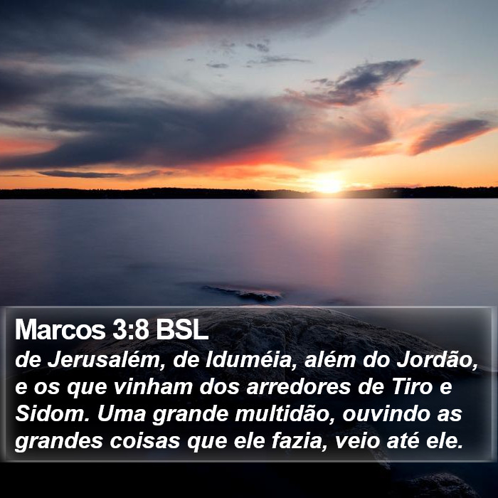 Marcos 3:8 BSL Bible Study