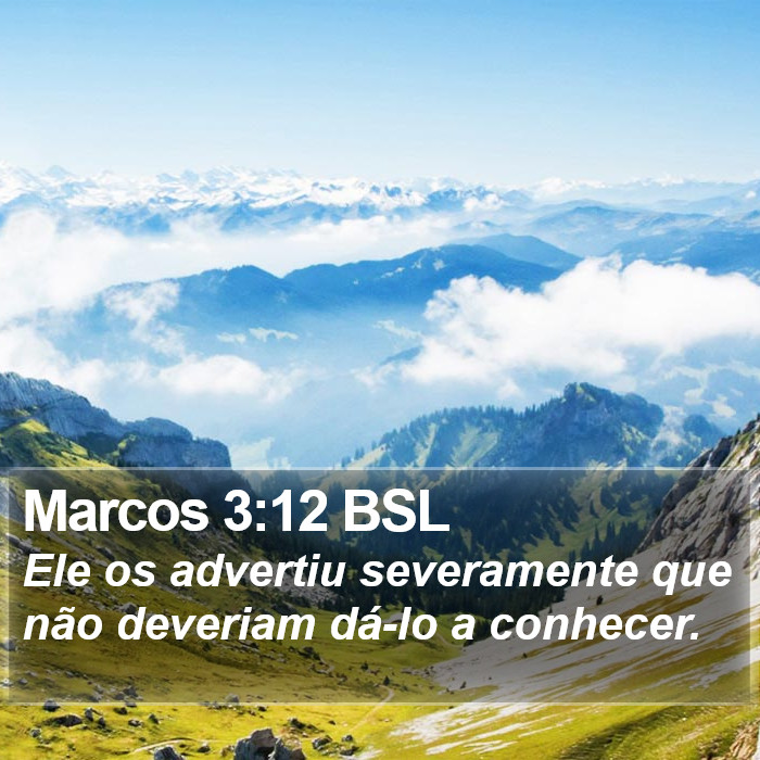 Marcos 3:12 BSL Bible Study