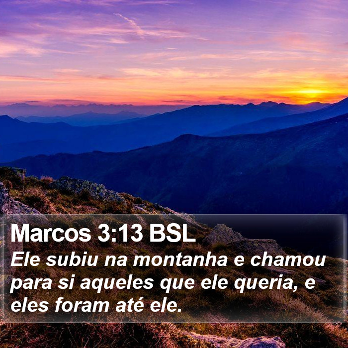 Marcos 3:13 BSL Bible Study