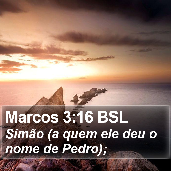 Marcos 3:16 BSL Bible Study