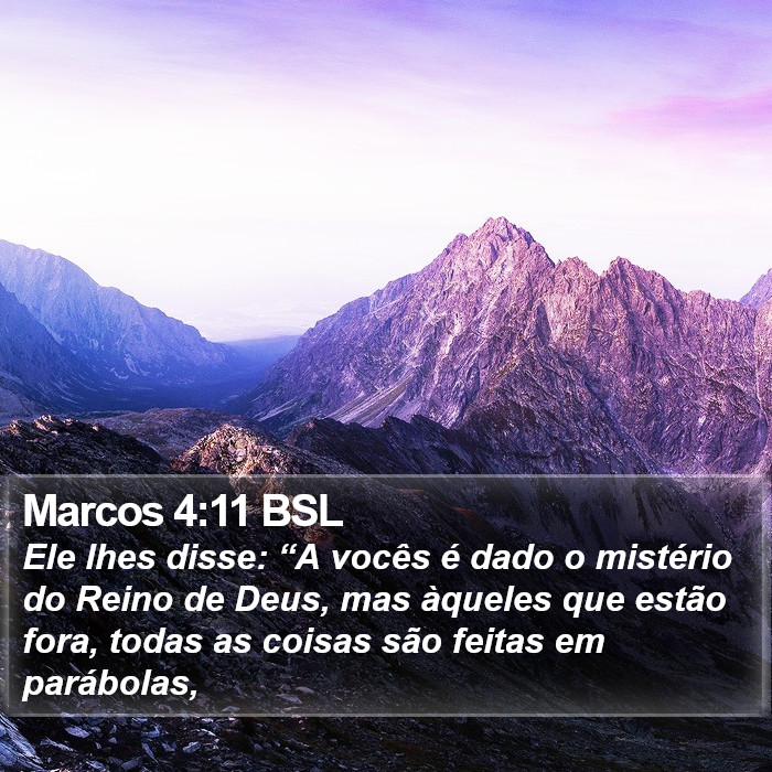 Marcos 4:11 BSL Bible Study