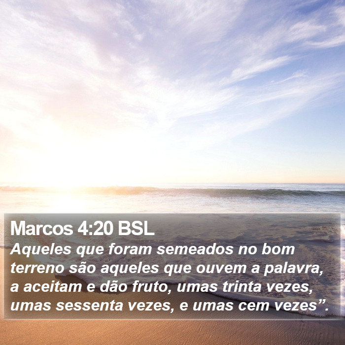 Marcos 4:20 BSL Bible Study