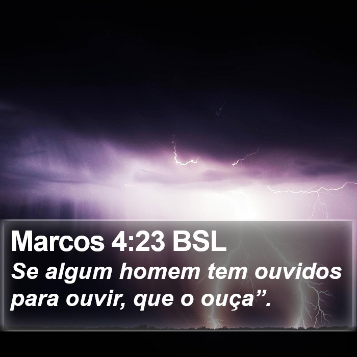 Marcos 4:23 BSL Bible Study