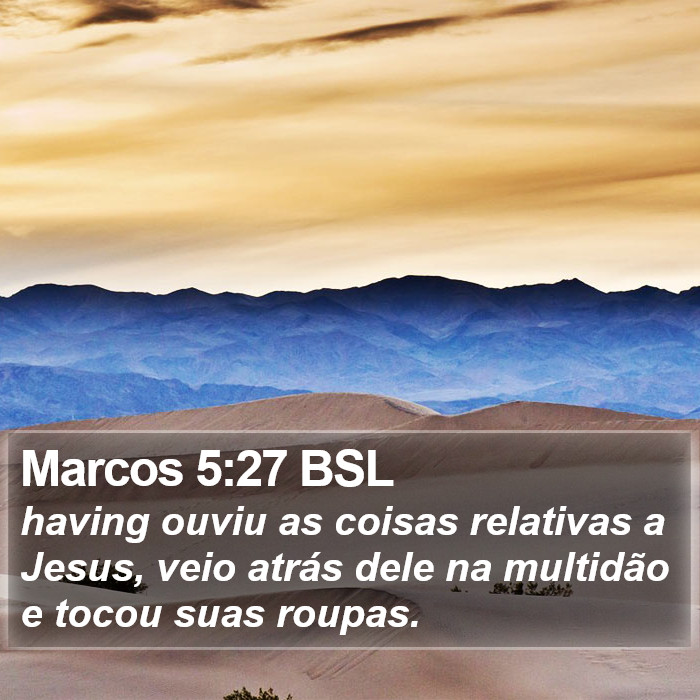 Marcos 5:27 BSL Bible Study