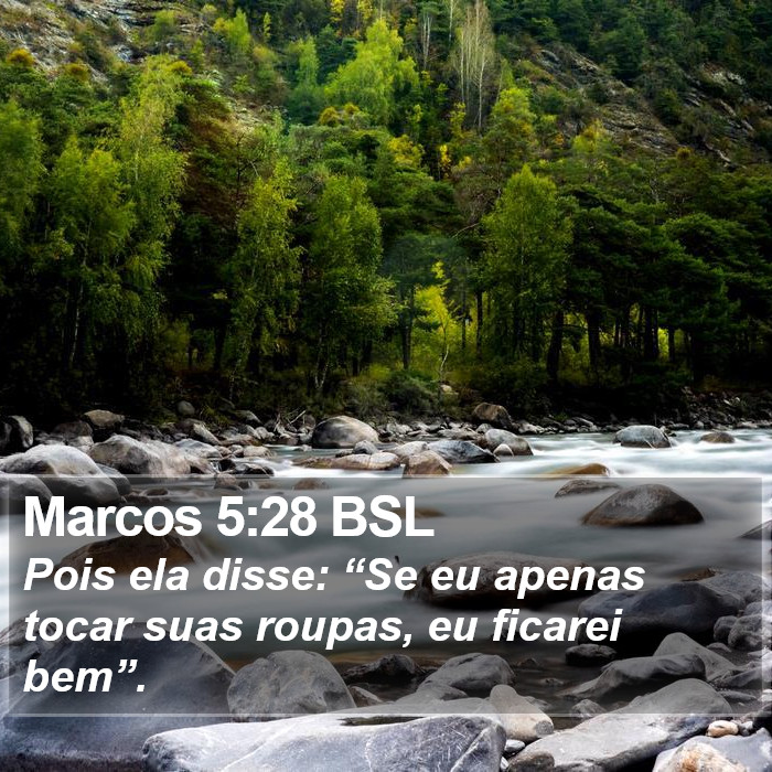 Marcos 5:28 BSL Bible Study