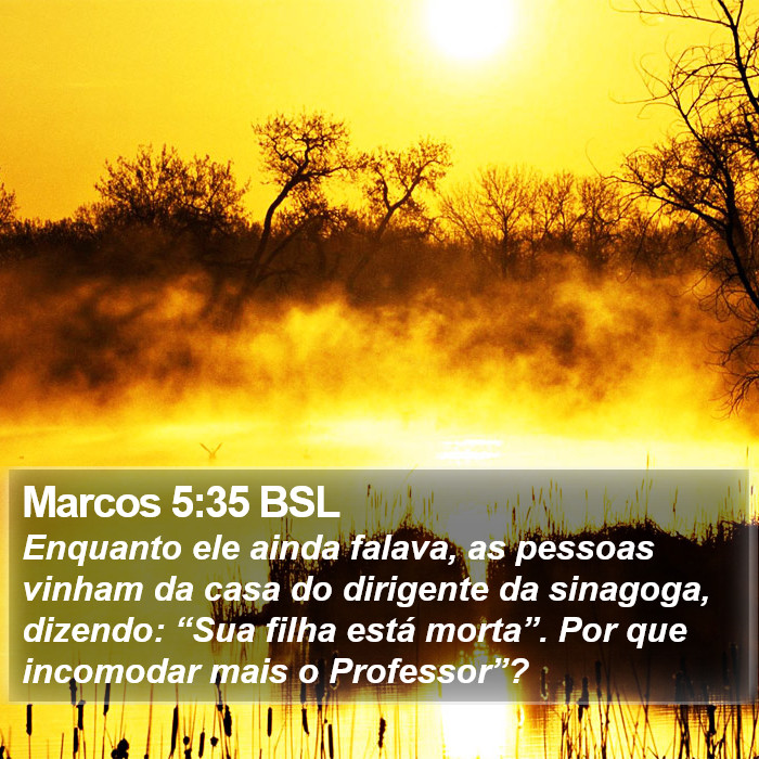 Marcos 5:35 BSL Bible Study