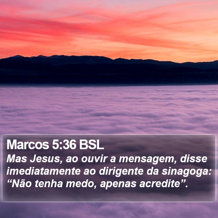 Marcos 5:36 BSL Bible Study