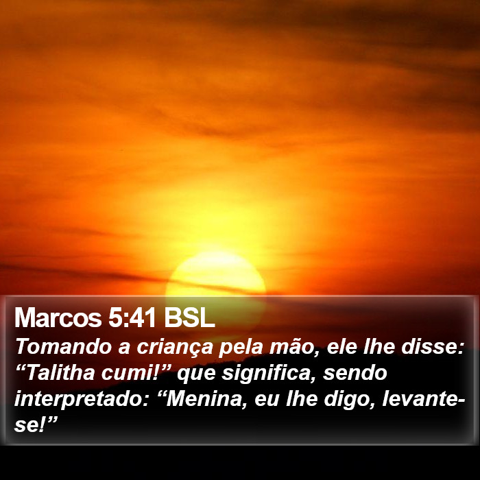 Marcos 5:41 BSL Bible Study