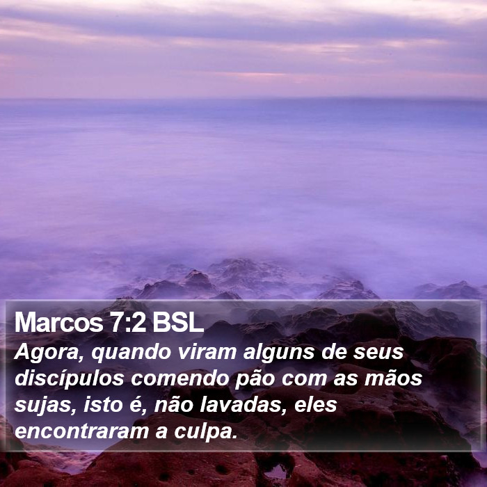 Marcos 7:2 BSL Bible Study