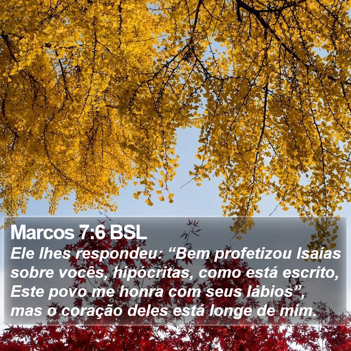 Marcos 7:6 BSL Bible Study