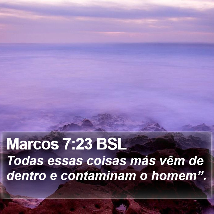 Marcos 7:23 BSL Bible Study