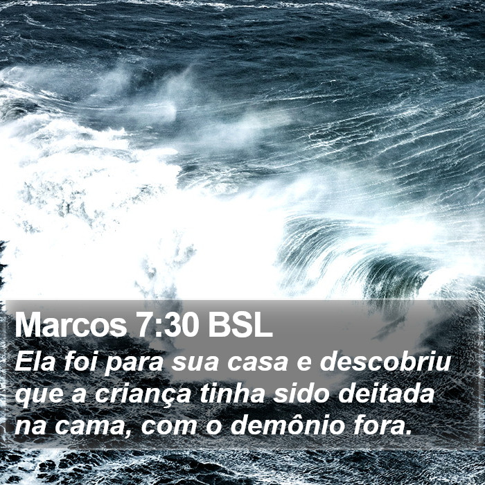 Marcos 7:30 BSL Bible Study