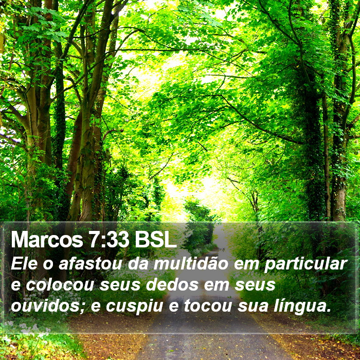 Marcos 7:33 BSL Bible Study