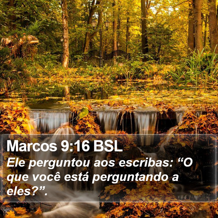 Marcos 9:16 BSL Bible Study