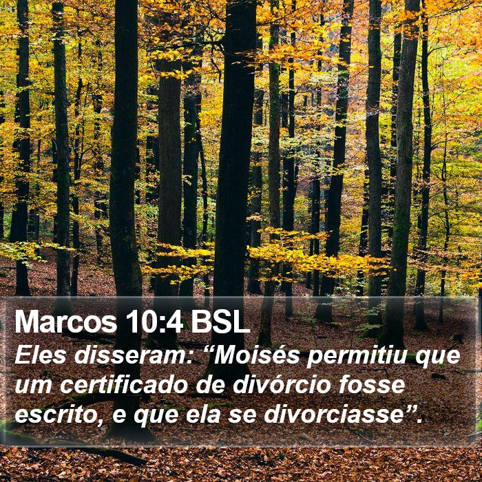 Marcos 10:4 BSL Bible Study