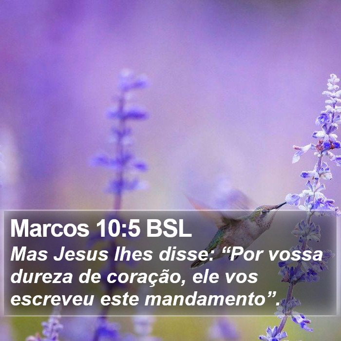 Marcos 10:5 BSL Bible Study