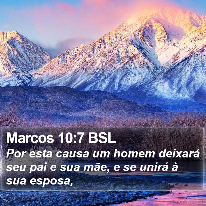 Marcos 10:7 BSL Bible Study