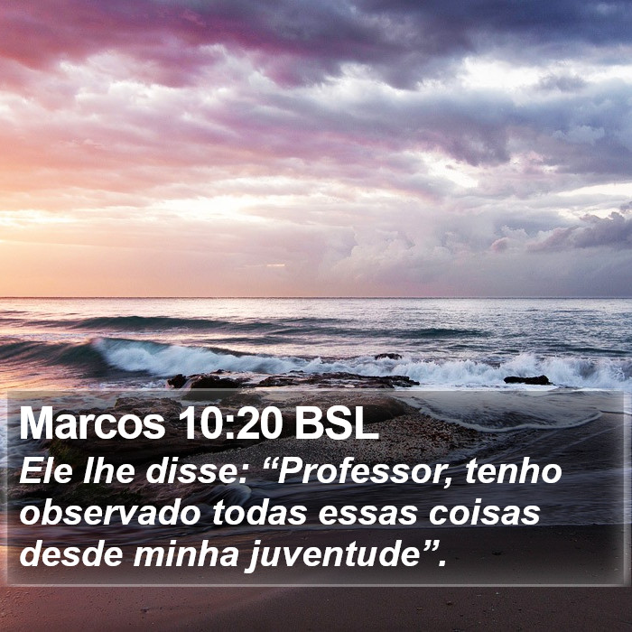 Marcos 10:20 BSL Bible Study