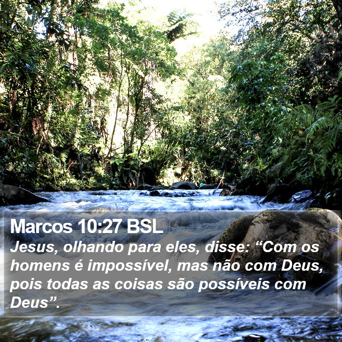 Marcos 10:27 BSL Bible Study