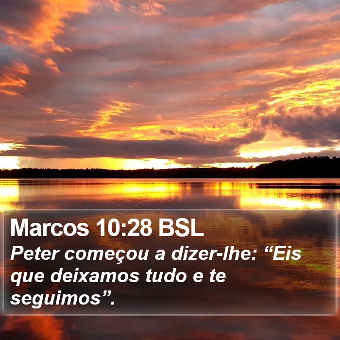 Marcos 10:28 BSL Bible Study
