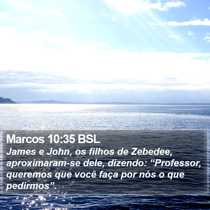 Marcos 10:35 BSL Bible Study