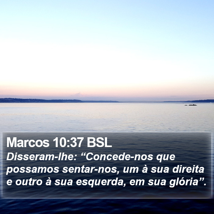 Marcos 10:37 BSL Bible Study