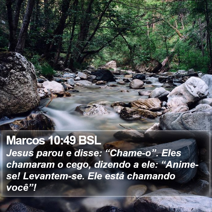 Marcos 10:49 BSL Bible Study