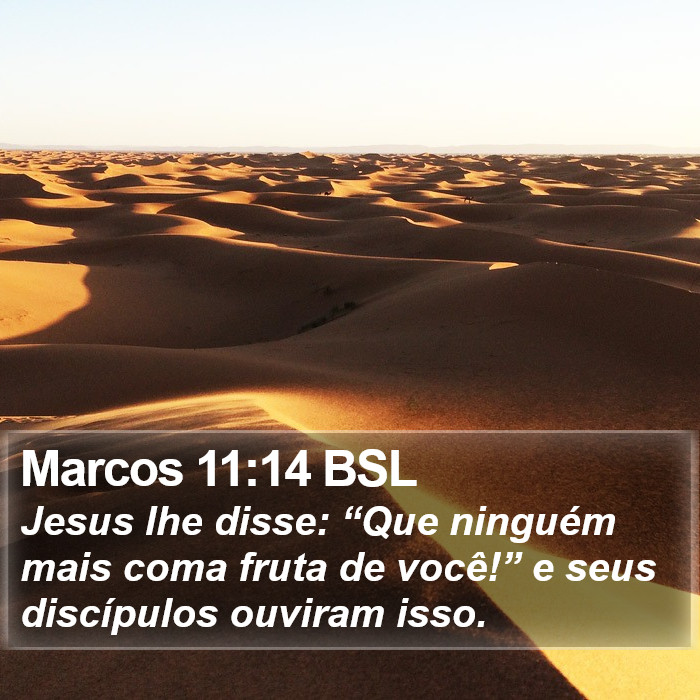 Marcos 11:14 BSL Bible Study