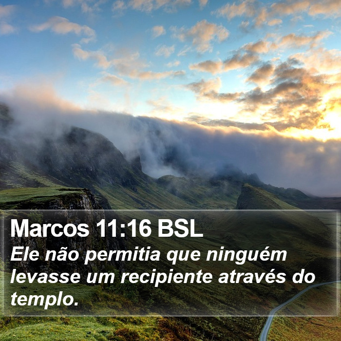 Marcos 11:16 BSL Bible Study