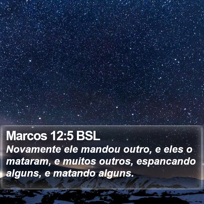 Marcos 12:5 BSL Bible Study