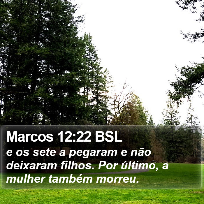 Marcos 12:22 BSL Bible Study
