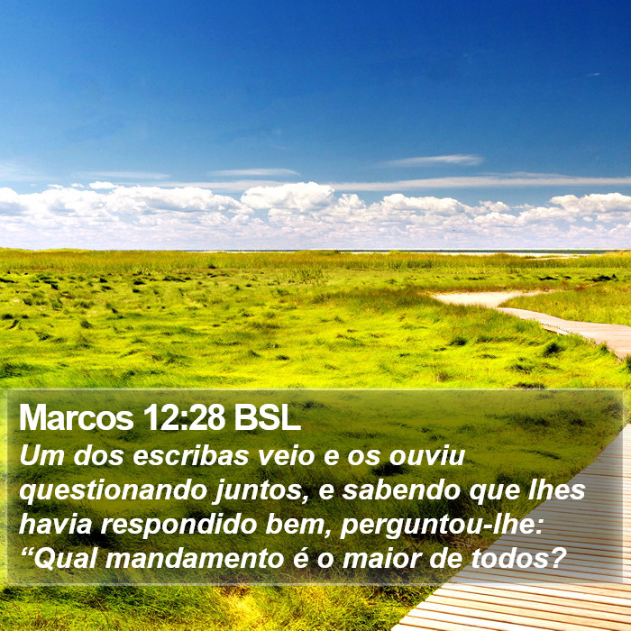 Marcos 12:28 BSL Bible Study
