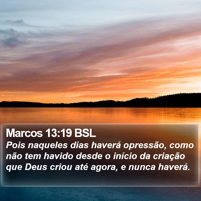 Marcos 13:19 BSL Bible Study