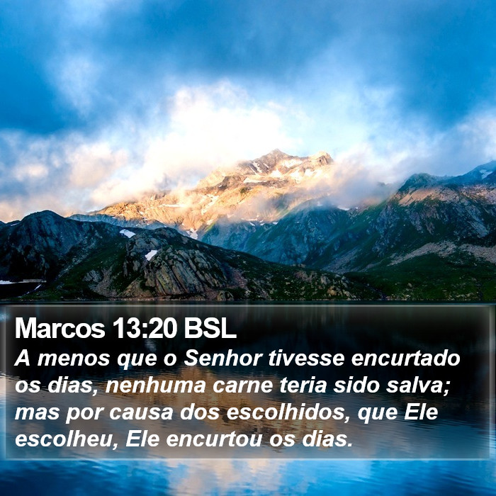 Marcos 13:20 BSL Bible Study
