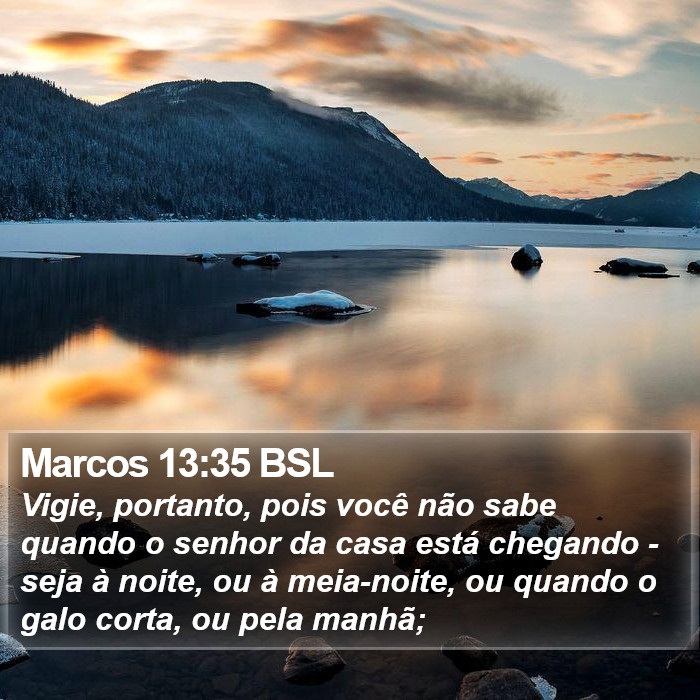 Marcos 13:35 BSL Bible Study
