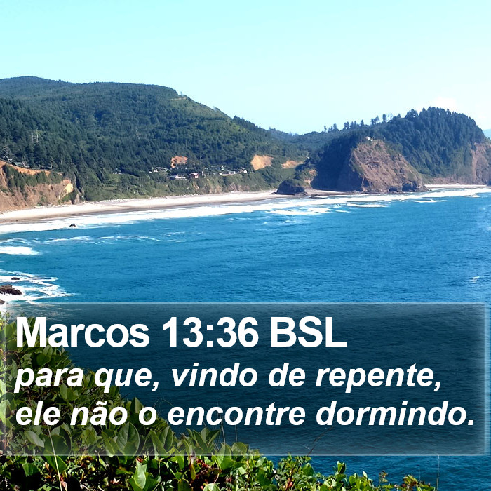 Marcos 13:36 BSL Bible Study