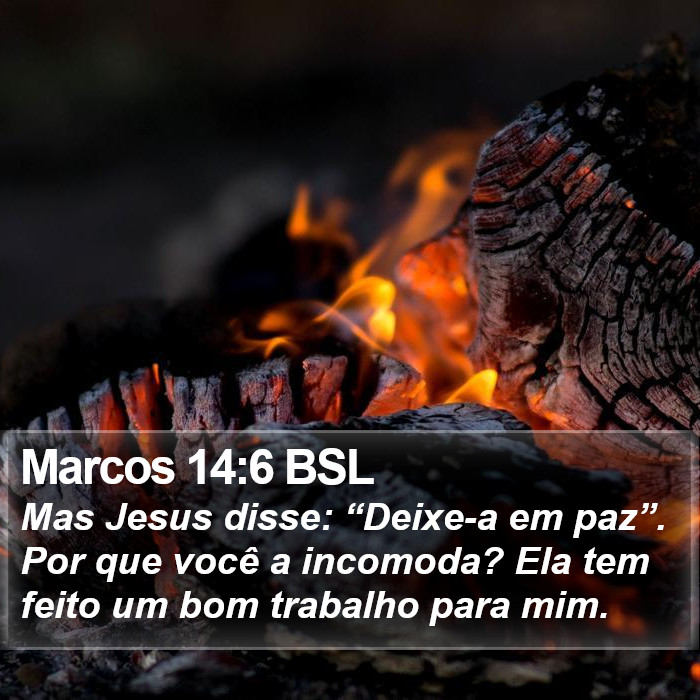 Marcos 14:6 BSL Bible Study