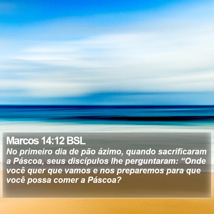 Marcos 14:12 BSL Bible Study