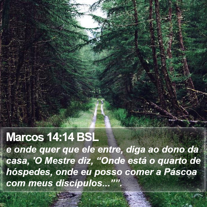 Marcos 14:14 BSL Bible Study