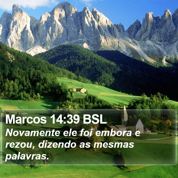 Marcos 14:39 BSL Bible Study