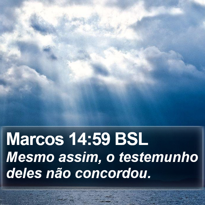 Marcos 14:59 BSL Bible Study